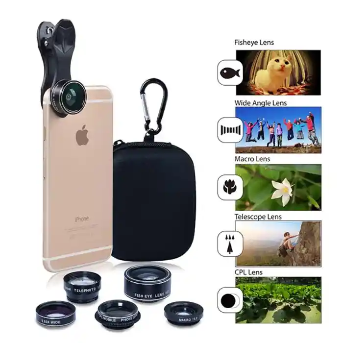 Apexel 5 in 1 HD Camera Lens KIT